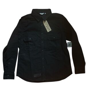 Woolrich Men's Black Casual Button Down Shirt